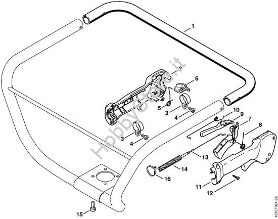 Manico tubolare, impugnatura di comando (09.2003) BT 120 C BT 120 C brand Stihl